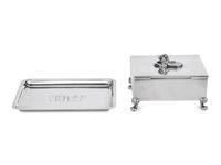A Tiffany and Co. Casket together with a Tiffany and Co. Dish