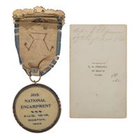 Ames Model 1850 Staff and Field Officers Sword Presented to Capt John Chipman 59th Mass - POW and WIA, with Sash, CDV and GAR Button