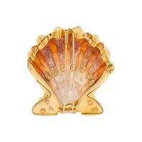 VERDURA, 'LION'S PAW' TURQUOISE, DIAMOND, AND YELLOW GOLD BROOCH