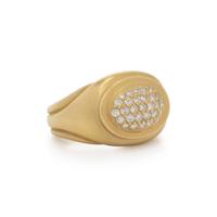 KIESELSTEIN-CORD, DIAMOND AND YELLOW GOLD RING