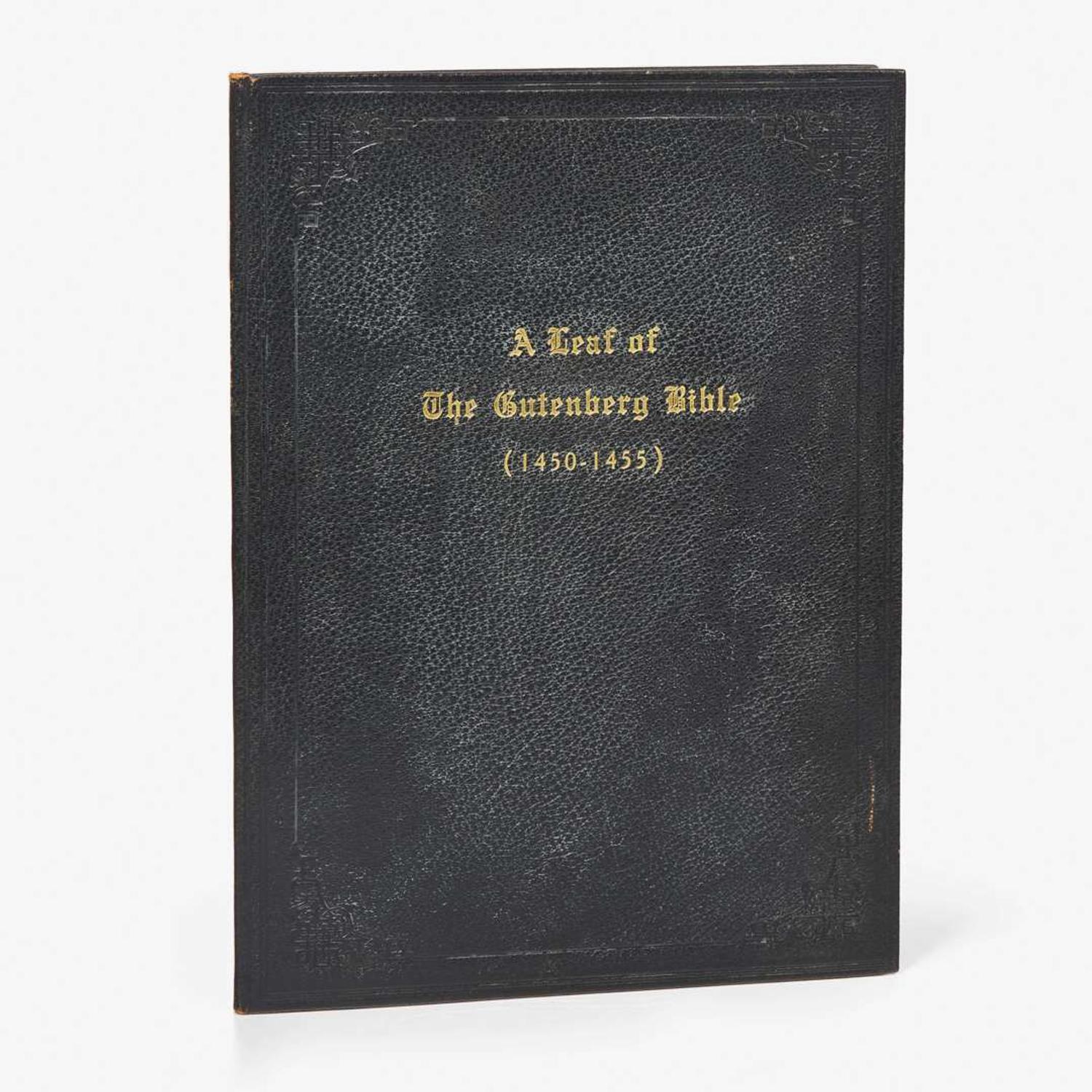 [Early Printing] Gutenberg, Johannes Leaf from the Gutenberg Bible