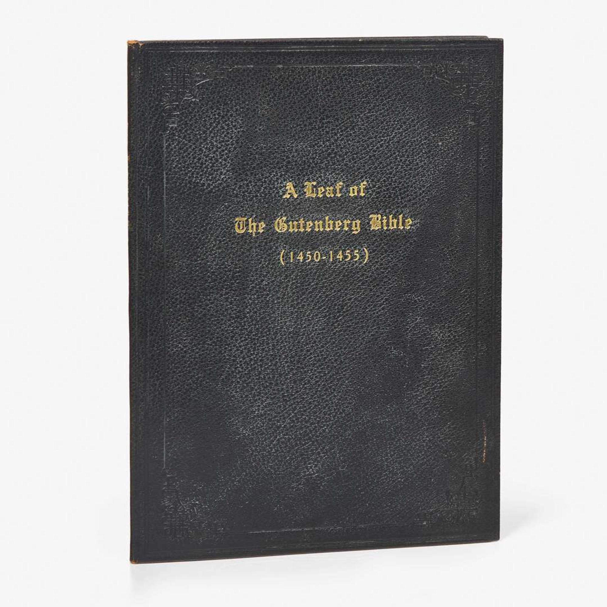 [Early Printing] Gutenberg, Johannes Leaf from the Gutenberg Bible