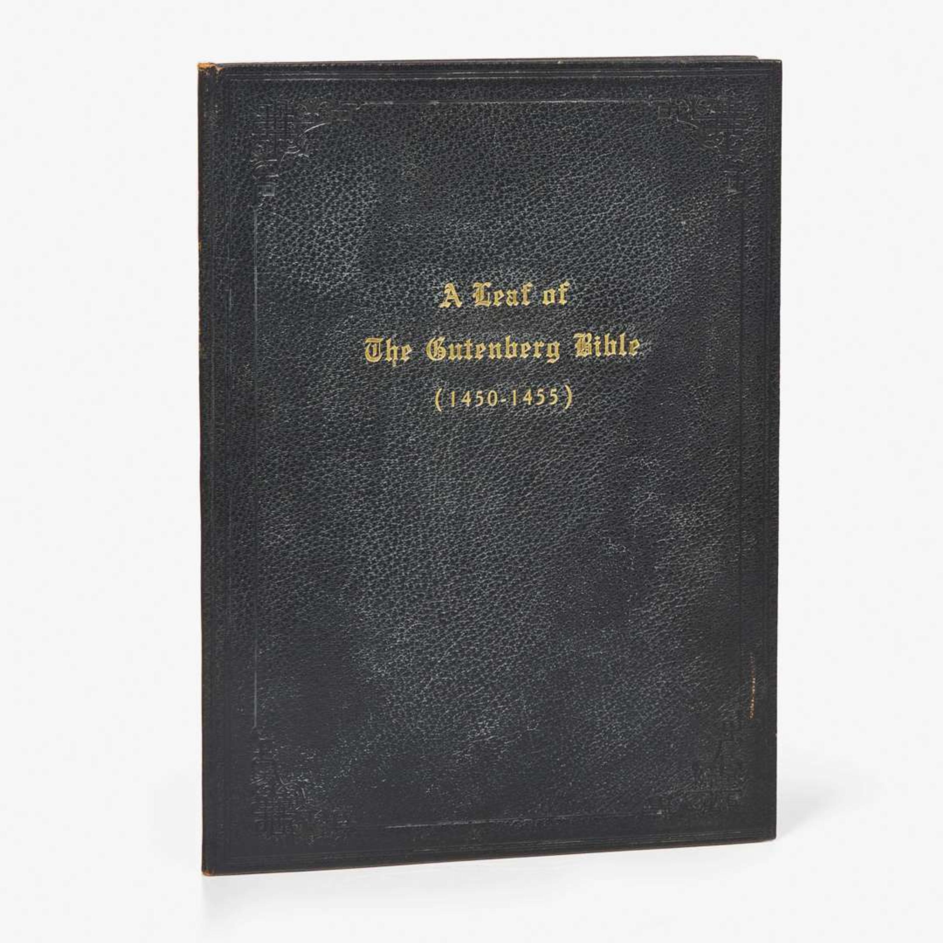 [Early Printing] Gutenberg, Johannes Leaf from the Gutenberg Bible