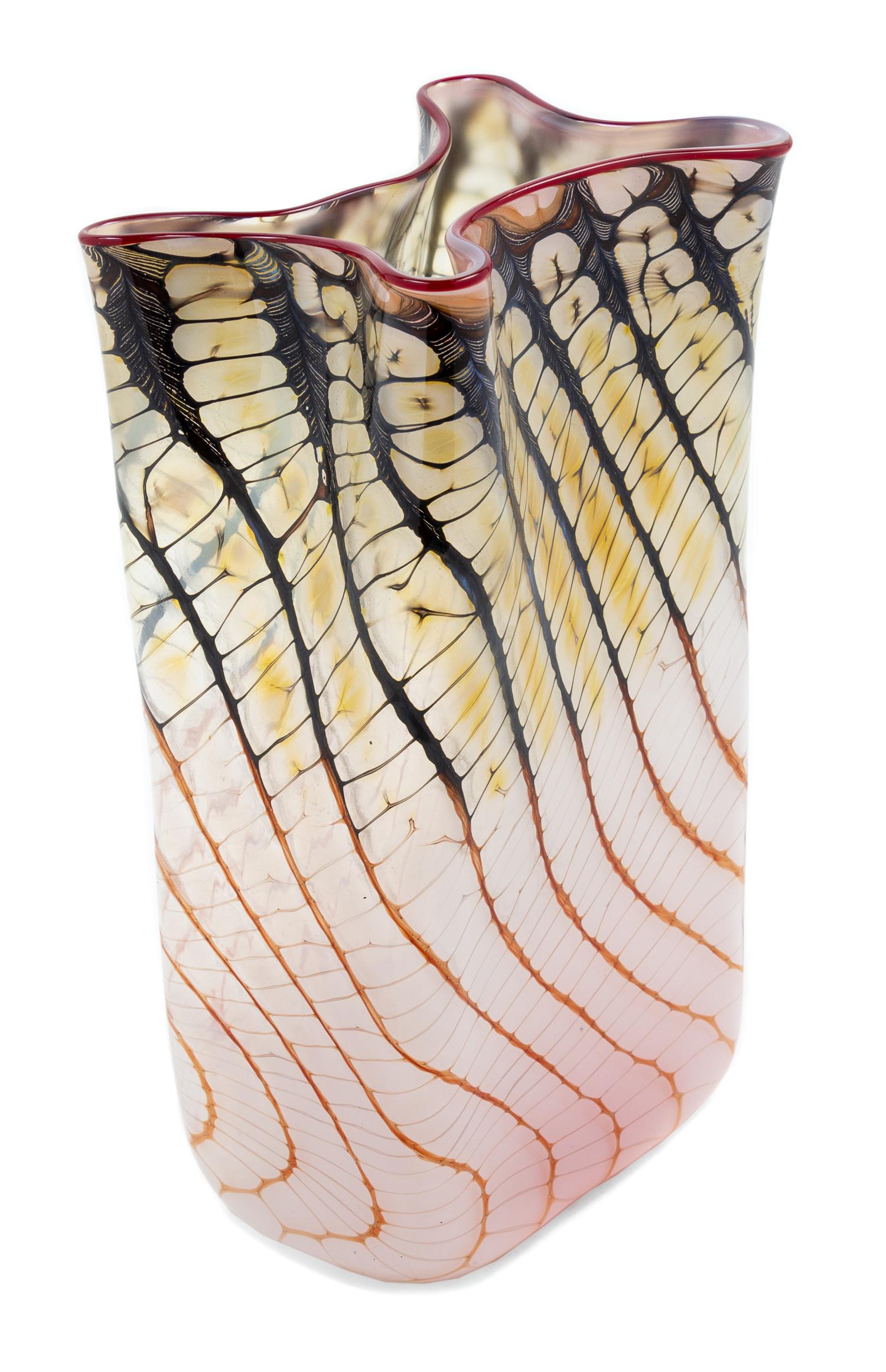 Thomas Philabaum, (American, b. 1947), Reptialian Bag Vessel, 1982