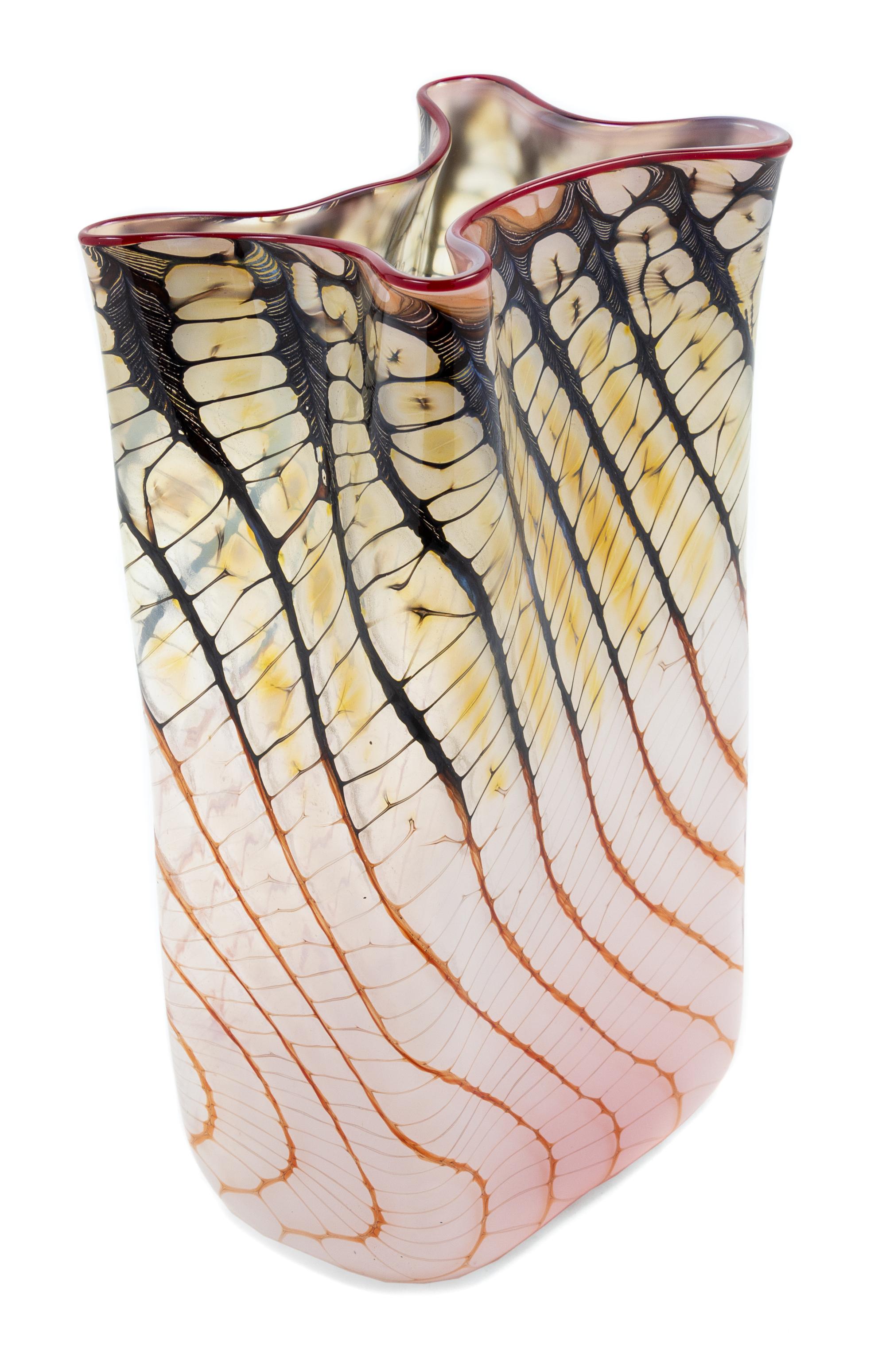 Thomas Philabaum, (American, b. 1947), Reptialian Bag Vessel, 1982