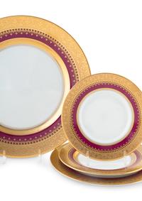 A Modern Fabergé Porcelain Dinner Service