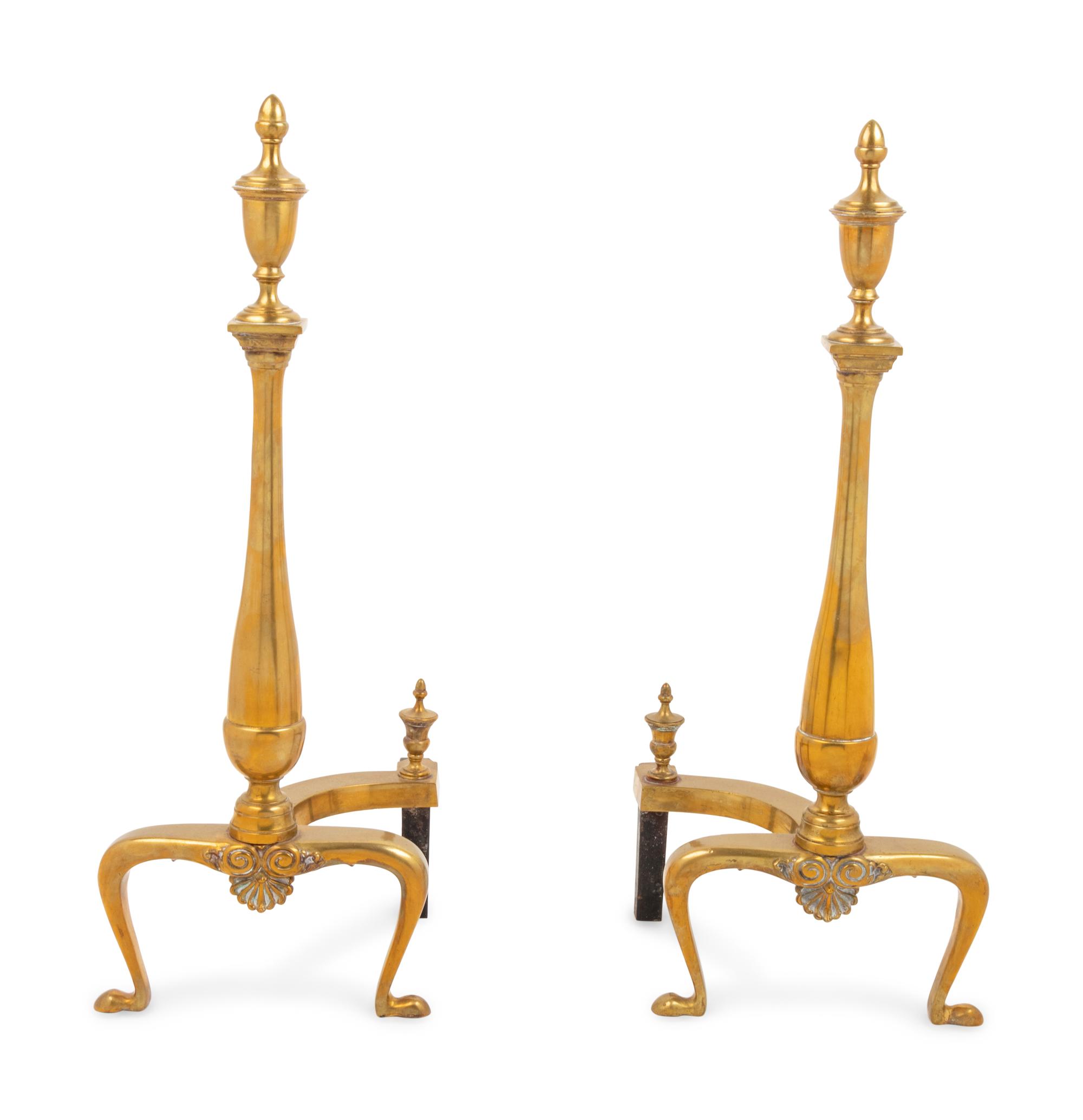 A Victorian Style Mirrored Brass Firescreen