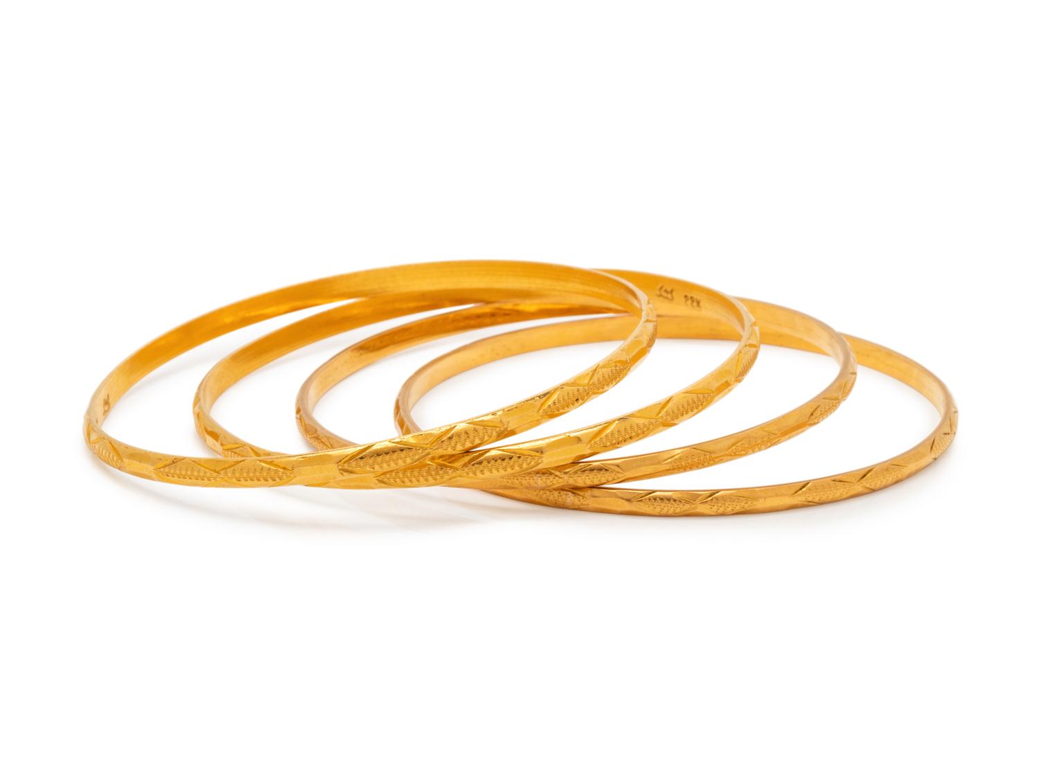HIGH KARAT GOLD BANGLE SET