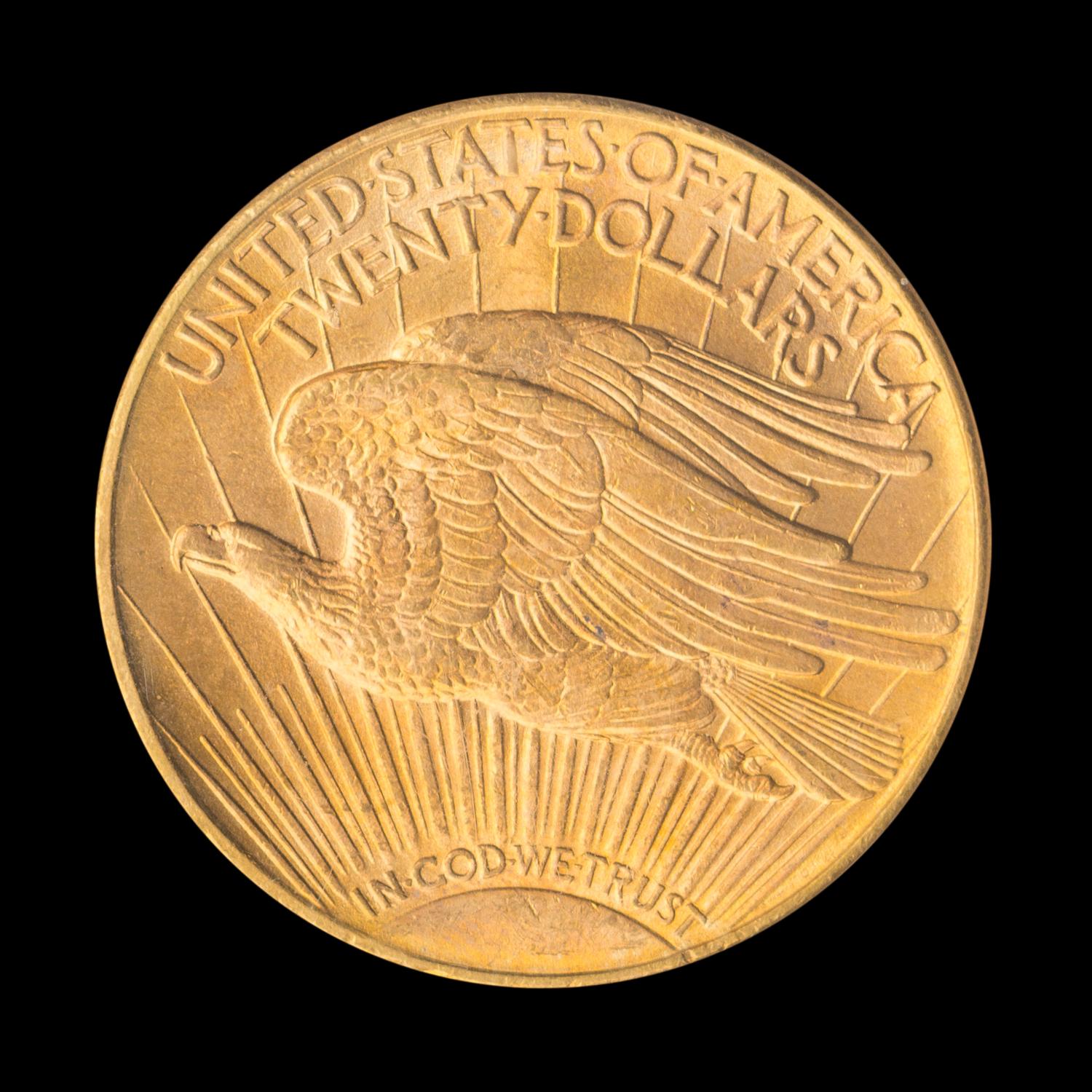 A United States 1910-D St. Gaudens $20 Gold Coin