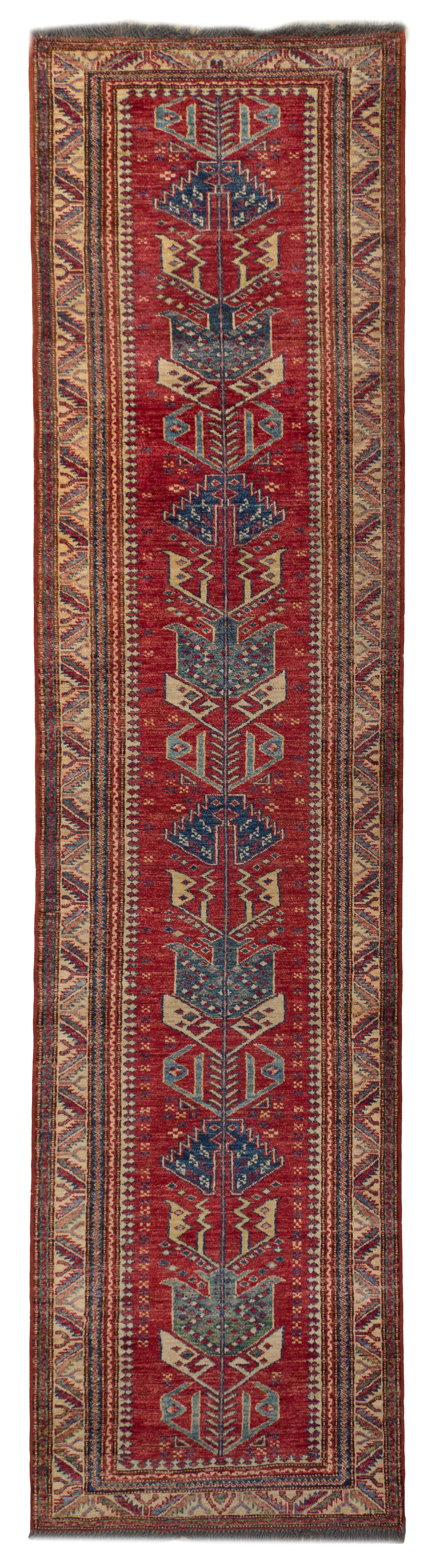A Turkish Wool Runner, 10 feet x 2 feet 7 inches.