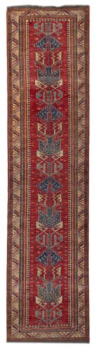 A Turkish Wool Runner, 10 feet x 2 feet 7 inches.