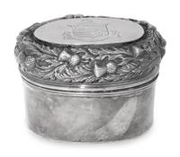 A Victorian Silver Dressing Table Casket