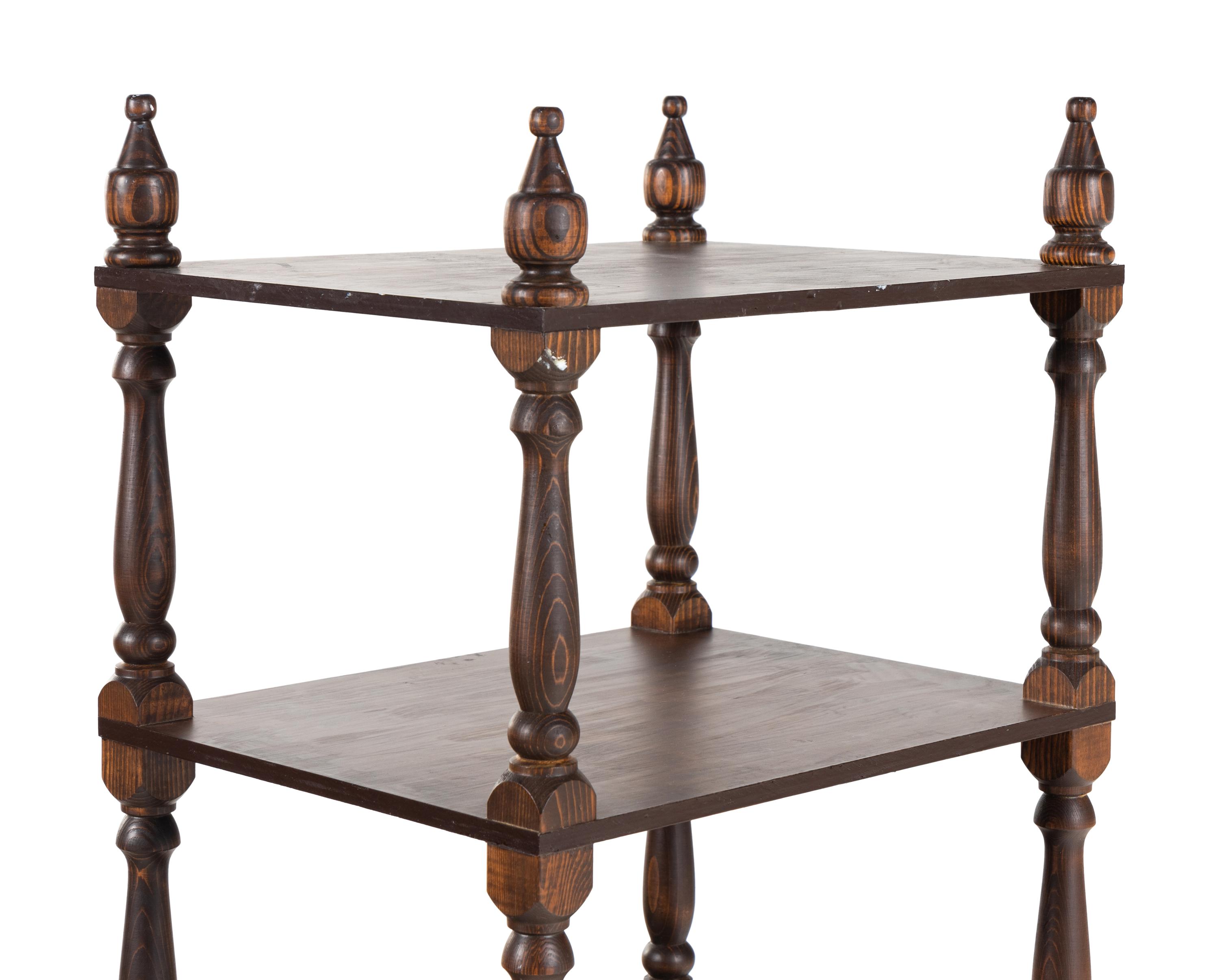 An English Mahogany Etagere
