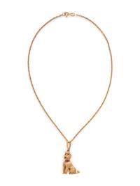 YELLOW GOLD POODLE PENDANT/NECKLACE