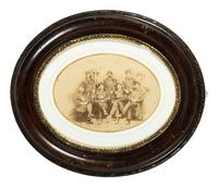 [CIVIL WAR]. Oversize albumen photograph of a Civil War brass band.