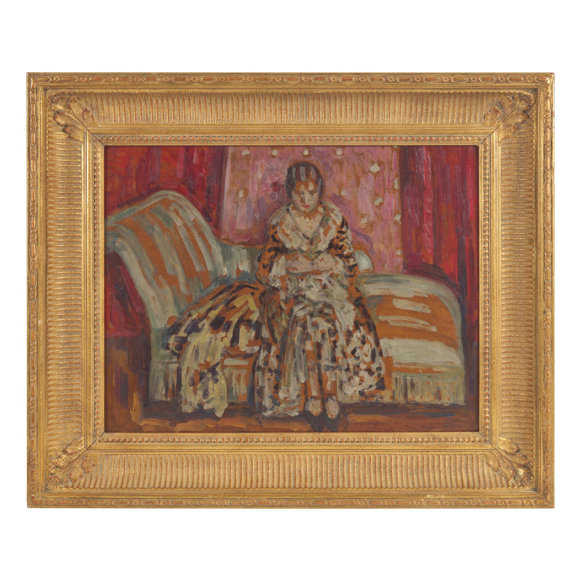Louis Ritman (American, 1889–1963) — Light Blue Couch