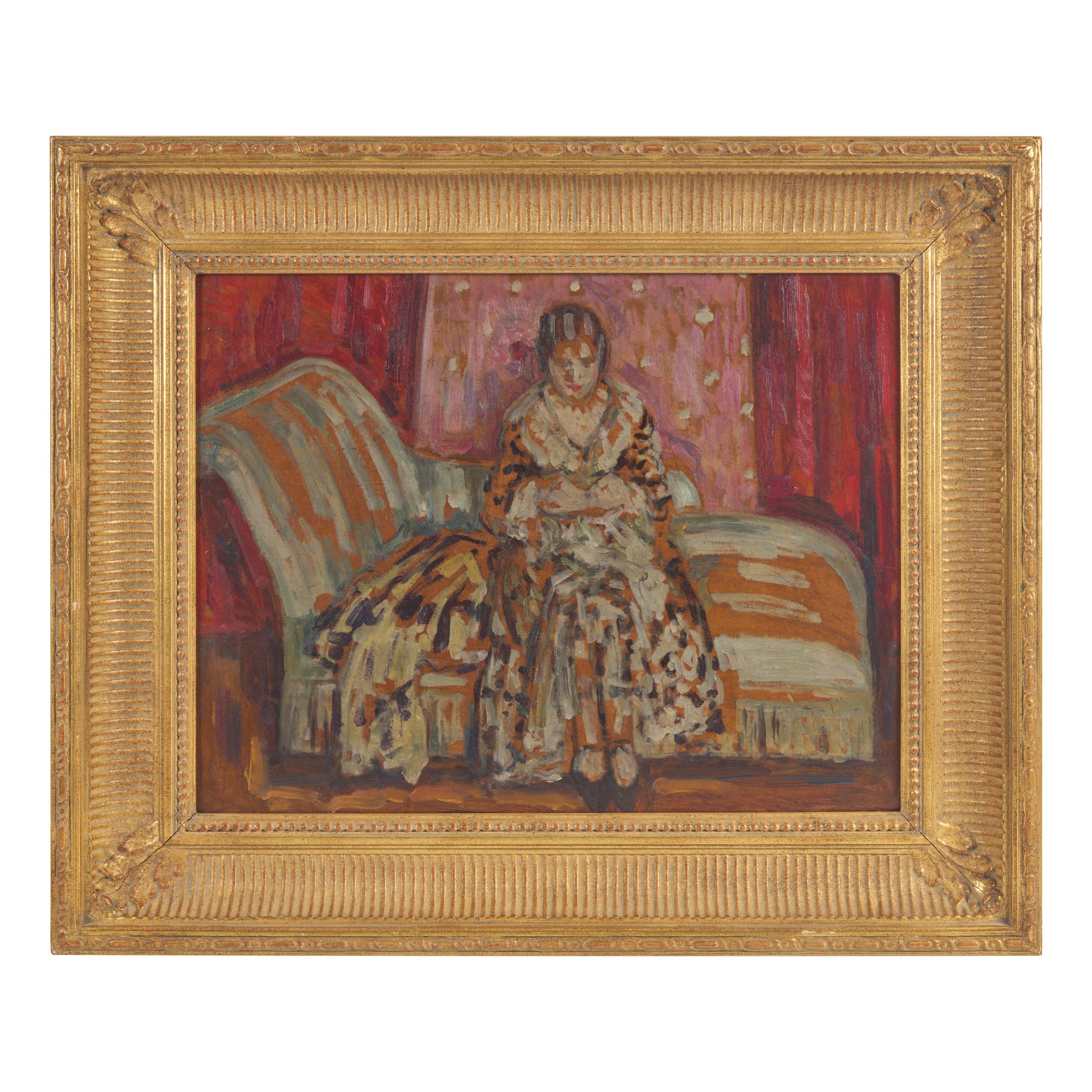 Louis Ritman (American, 1889–1963) — Light Blue Couch