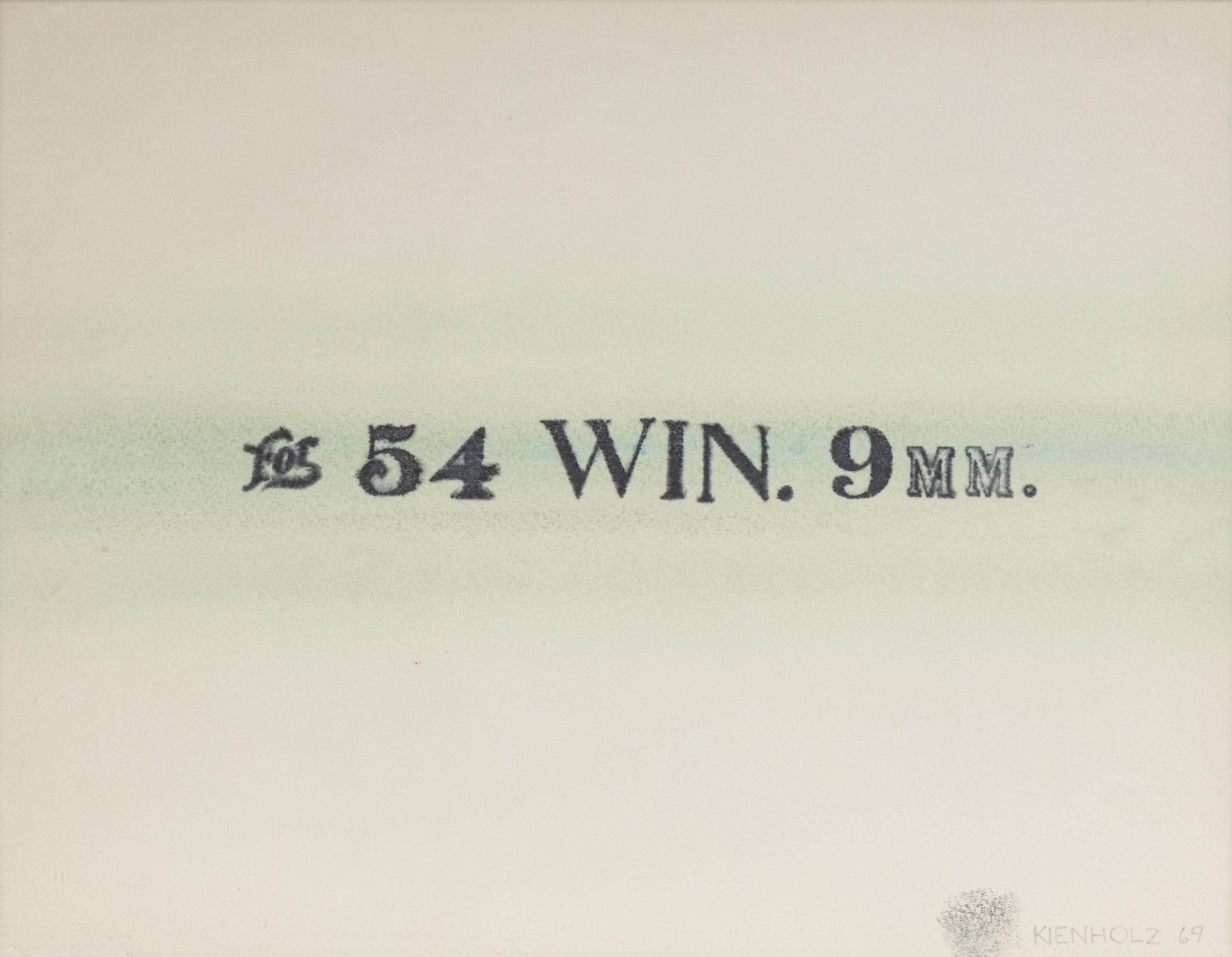 For 54 WIN. 9MM. , 1969
