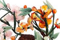 Six Pairs of Chinese Hardstone Models of Flowering Trees