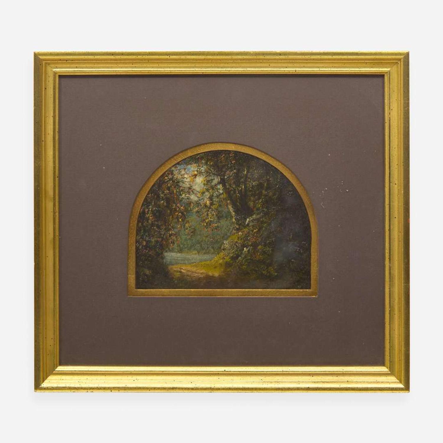 Attributed to Henry Ward Ranger (1858-1916) Small Landscape of Central Park, New York
