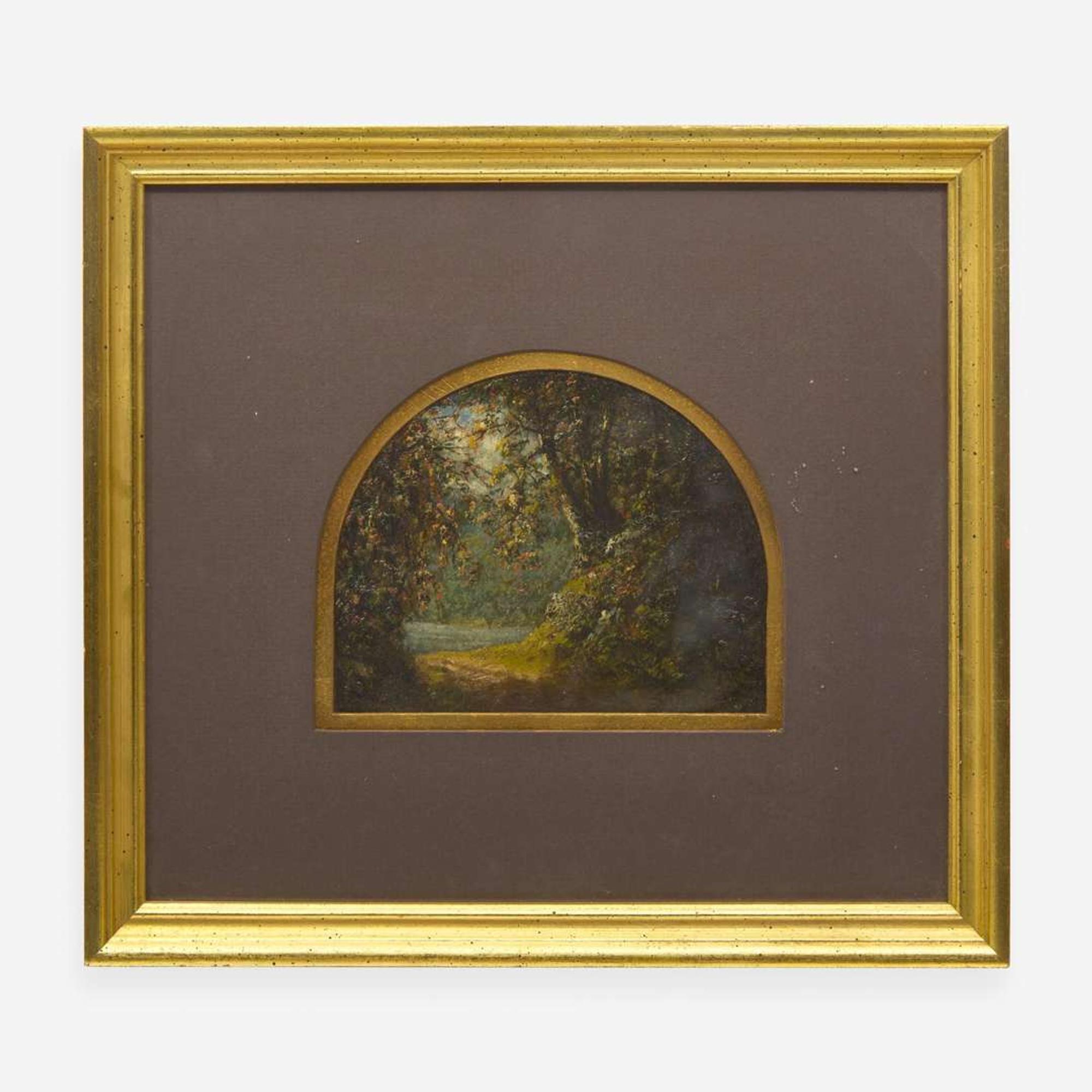 Attributed to Henry Ward Ranger (1858-1916) Small Landscape of Central Park, New York