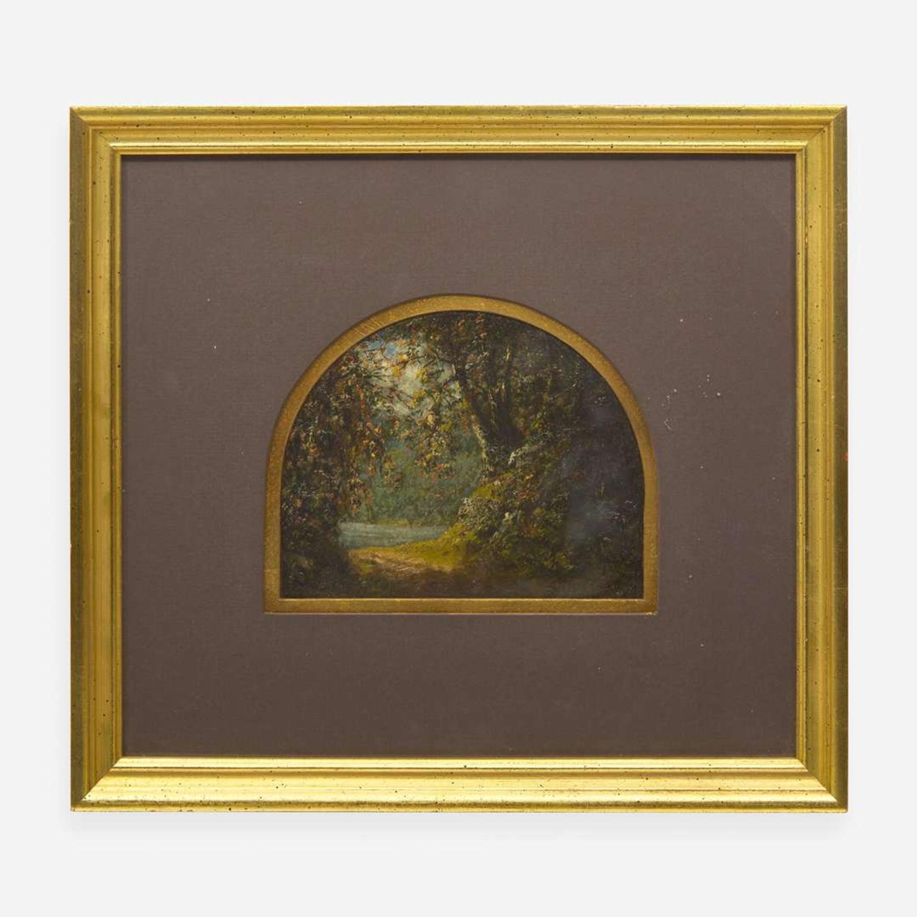 Attributed to Henry Ward Ranger (1858-1916) Small Landscape of Central Park, New York