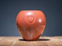 Redware Pottery Jar, with Bear Paws