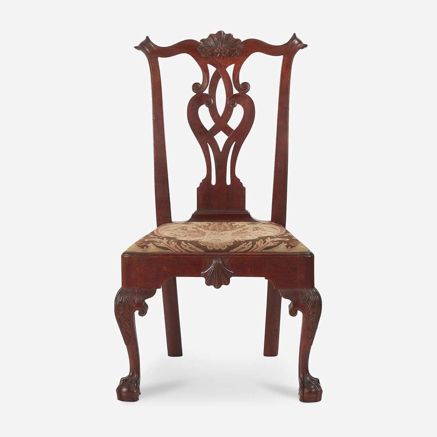 A Chippendale carved mahogany side chair Philadelphia, PA, circa 1770