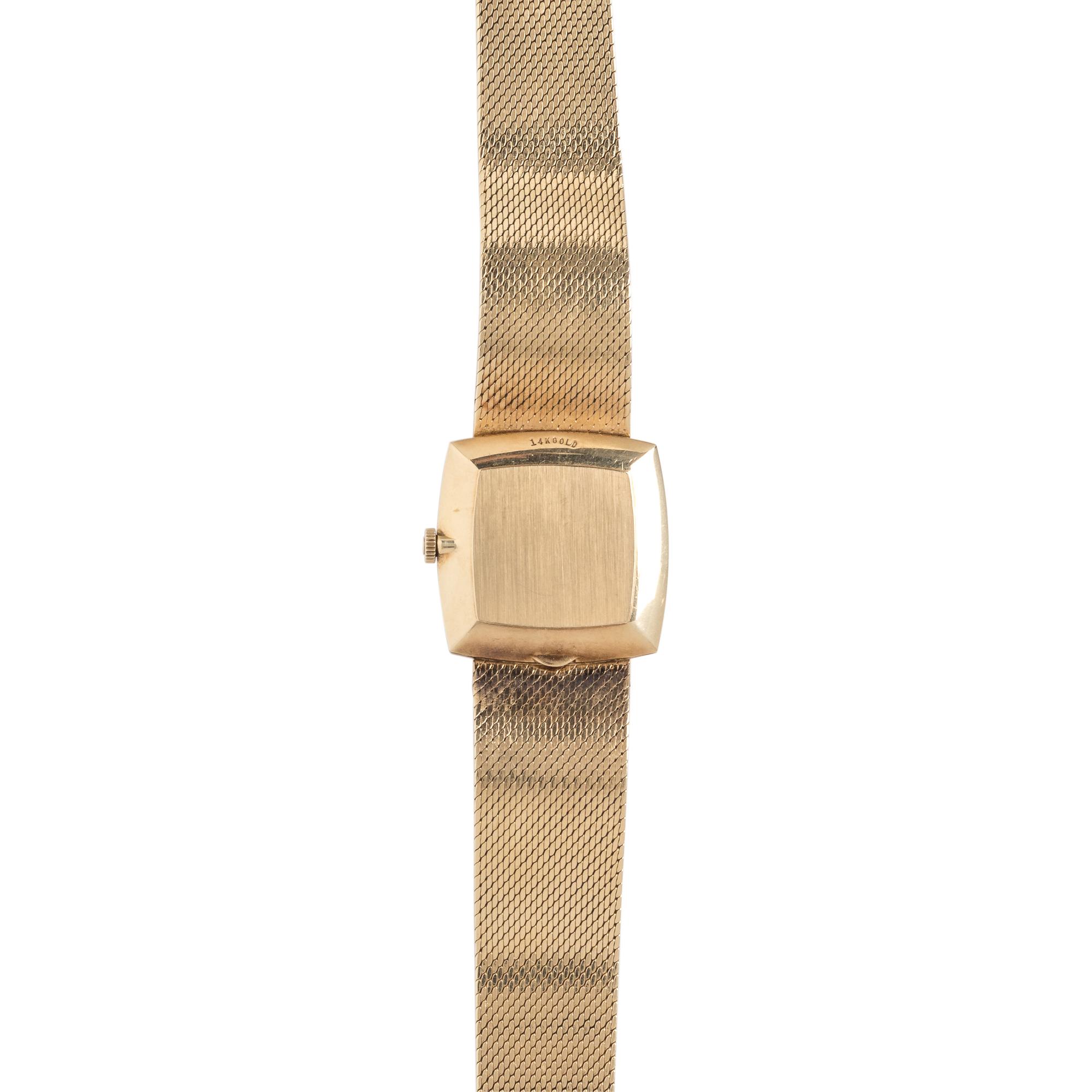 OMEGA, 14K YELLOW GOLD WRISTWATCH