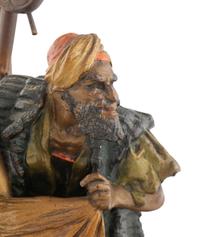 An Austrian Cold Painted Bronze Figural Lamp