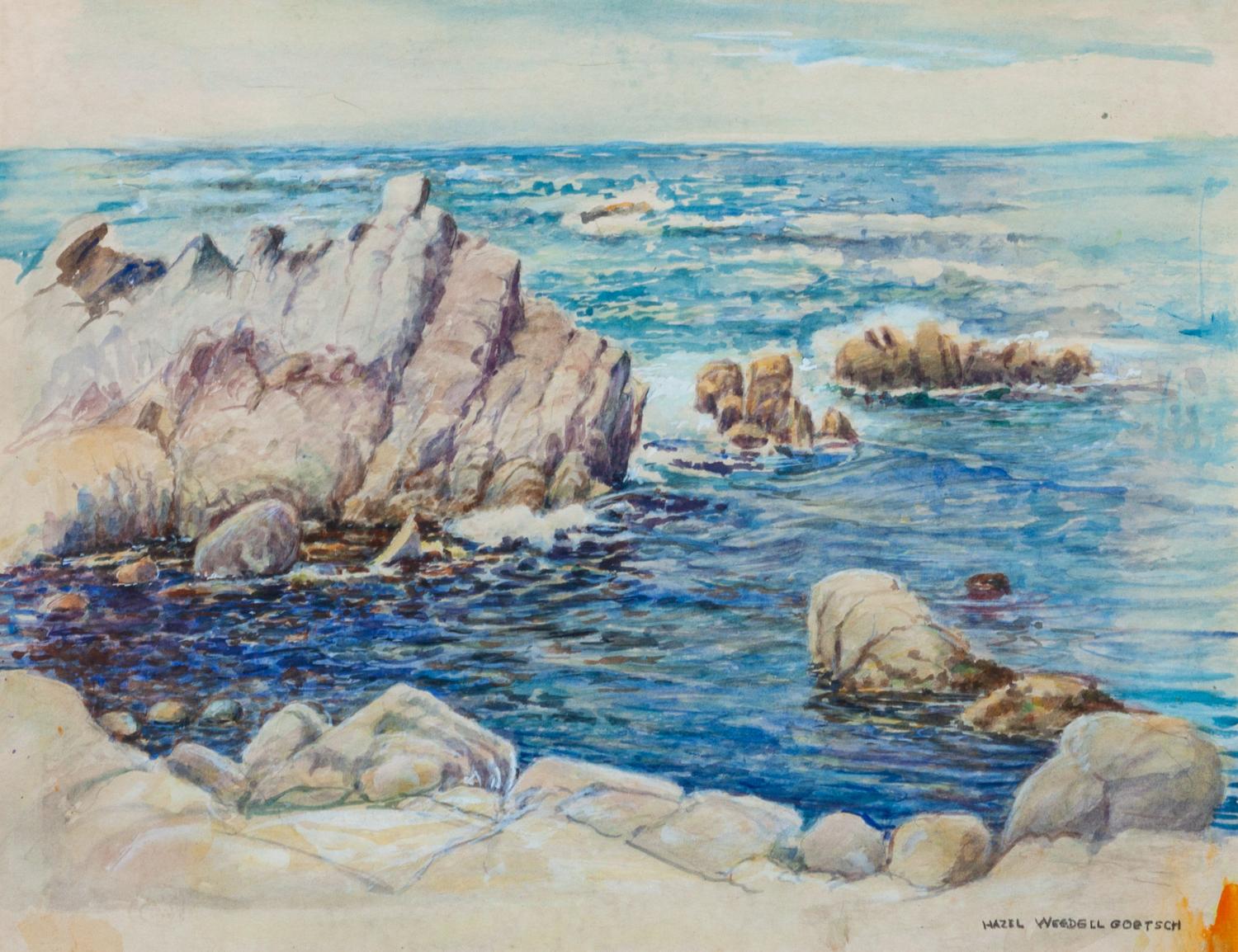 Hazel Goetsch, (American, 1892-1984), The Blue Sea