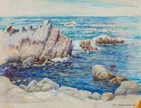 Hazel Goetsch, (American, 1892-1984), The Blue Sea