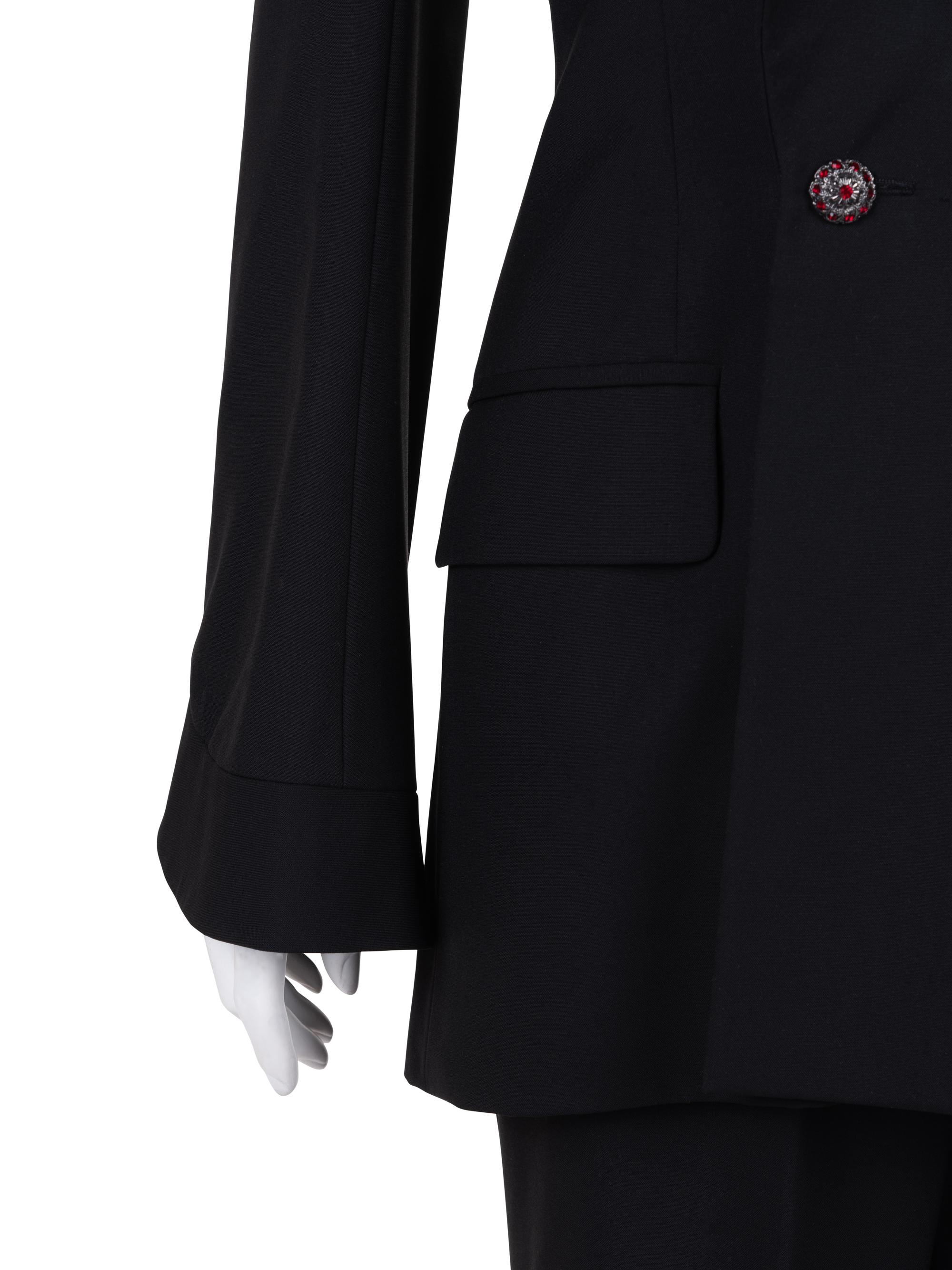 Givenchy Haute Couture Double Breasted Pant Suit, Fall/Winter 1997