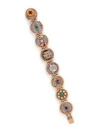 YELLOW GOLD MULTIGEM BRACELET