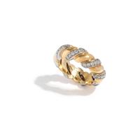 VERDURA, PLATINUM, YELLOW GOLD AND DIAMOND BAND RING