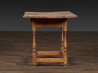 A William and Mary Pine and Maple Scrubbed Top Tavern Table