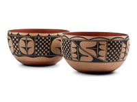 Pair of Pottery Dough Bowls