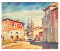 Street in Burgos, Spain , 1923