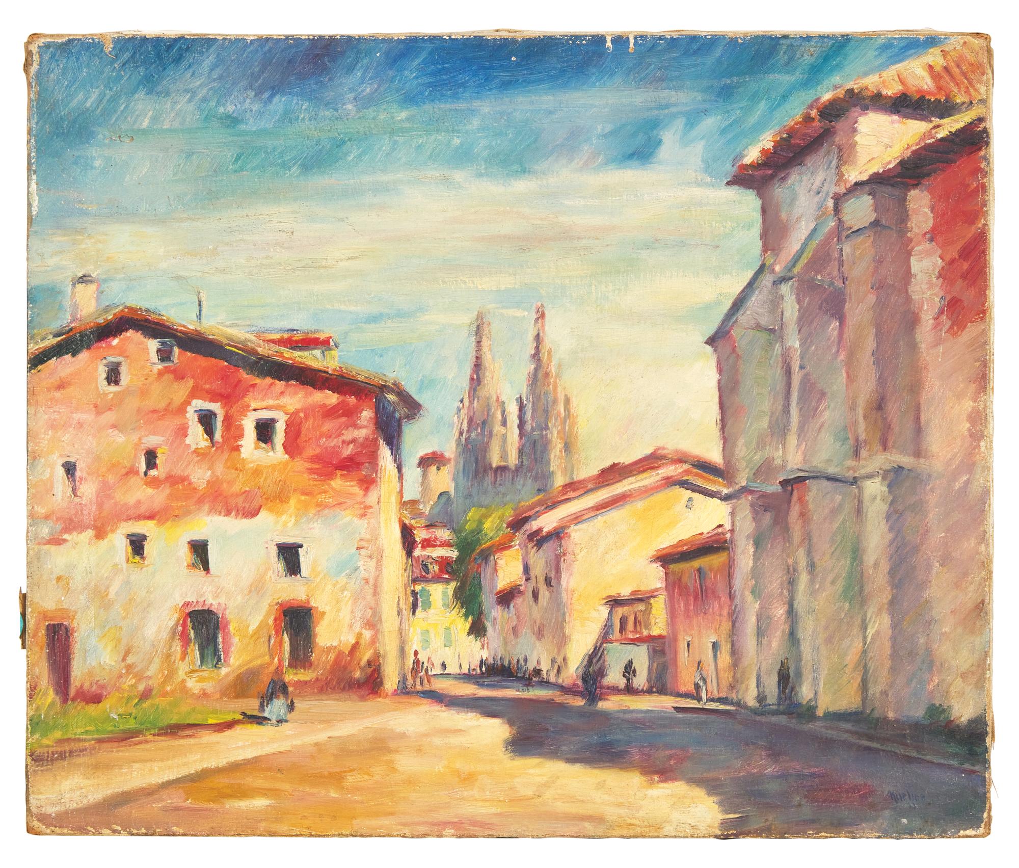 Street in Burgos, Spain , 1923