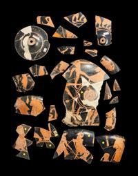 23 Attic Red-Figured Vase Fragments
