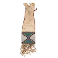 Blackfeet Beaded Hide Tobacco Bag