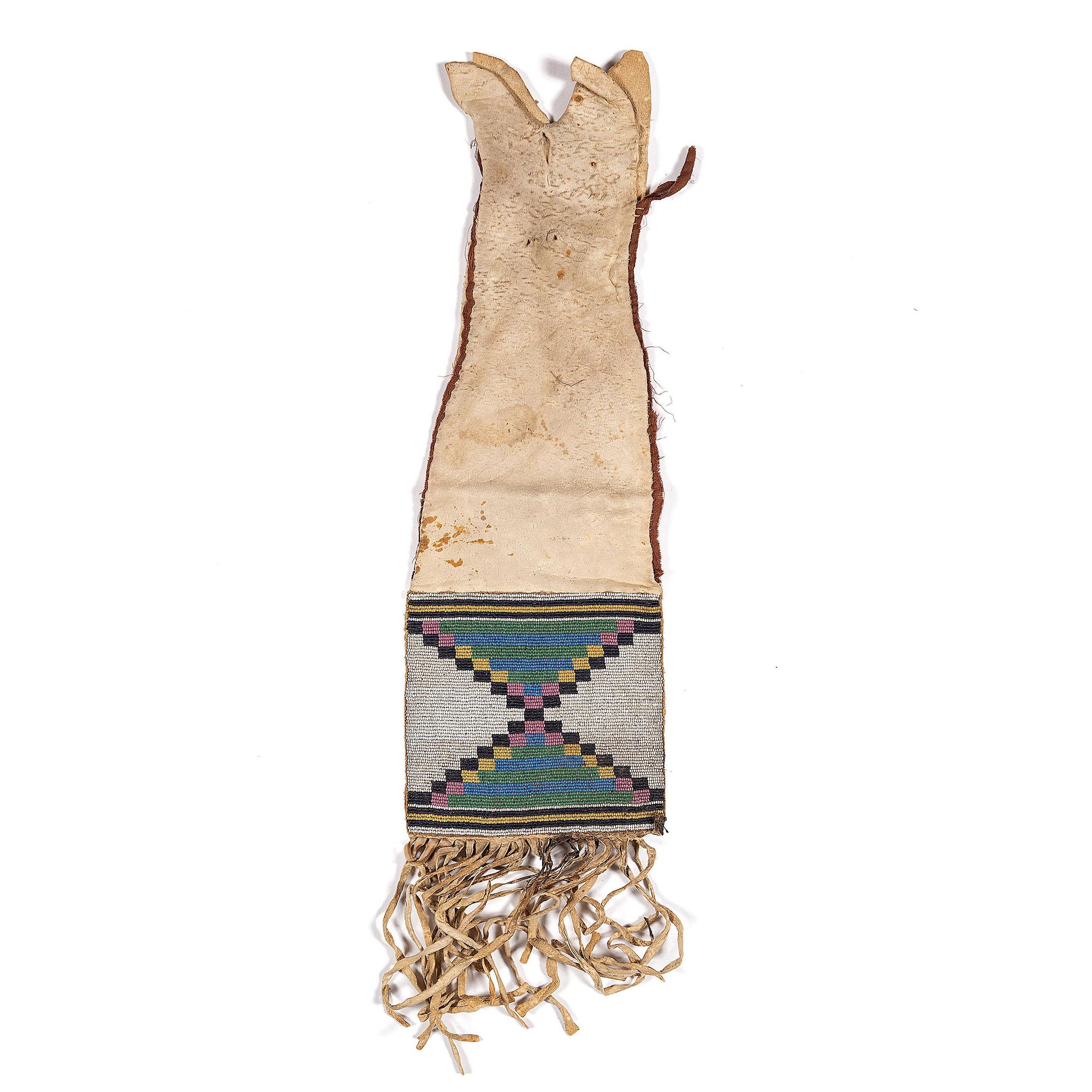Blackfeet Beaded Hide Tobacco Bag