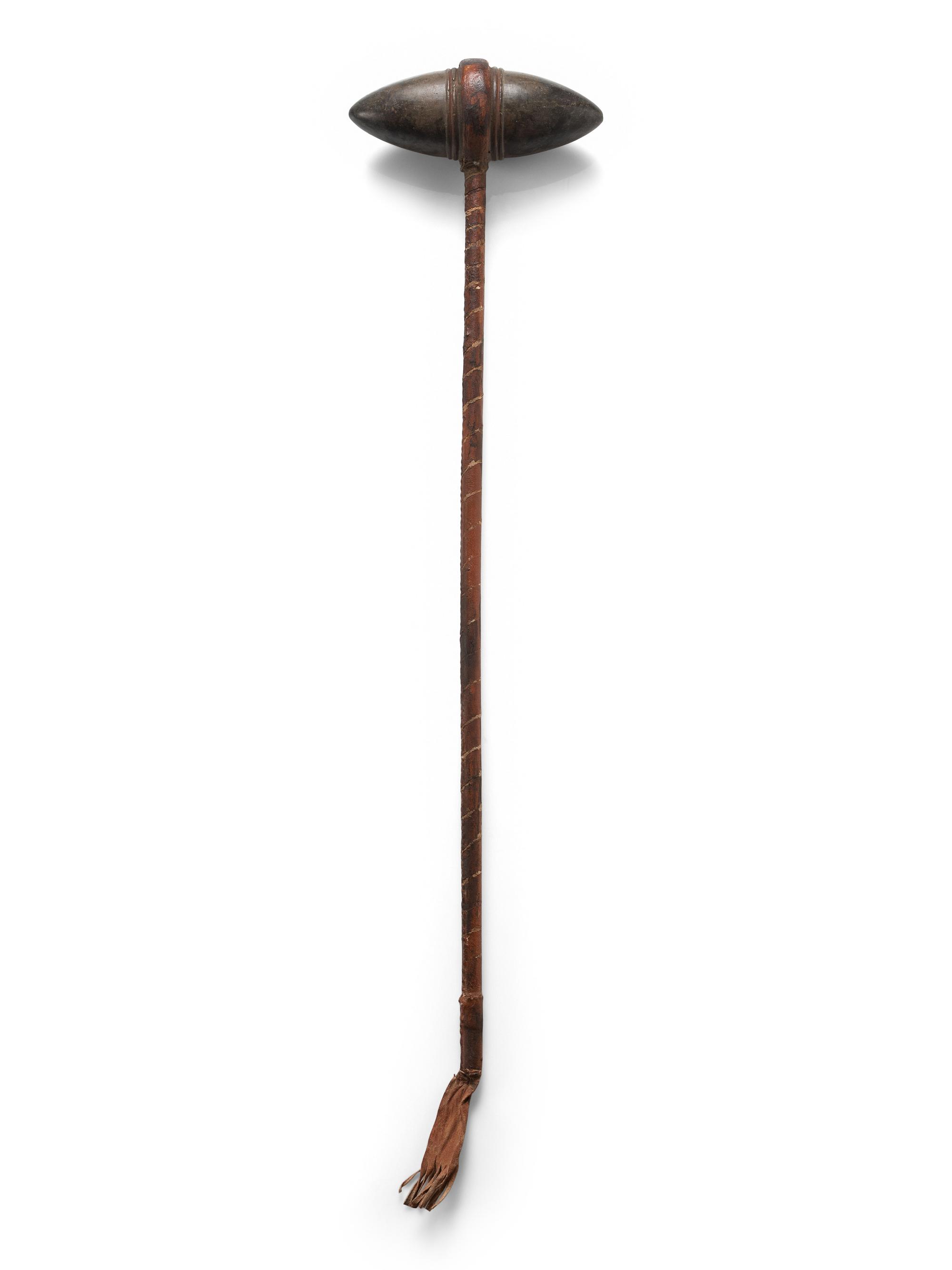 Plains Bi-pointed Grooved Stone Club