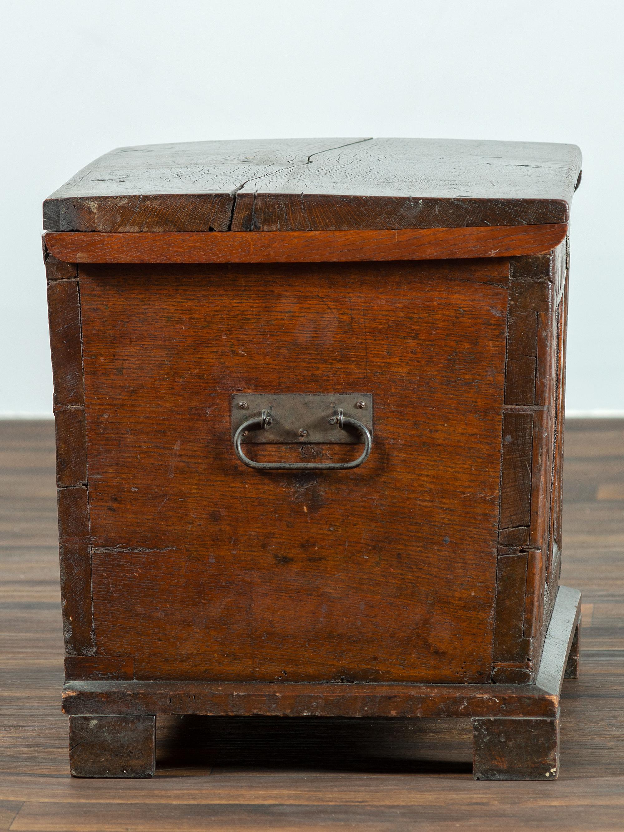 A William and Mary Carved and Paneled Oak Blanket Chest