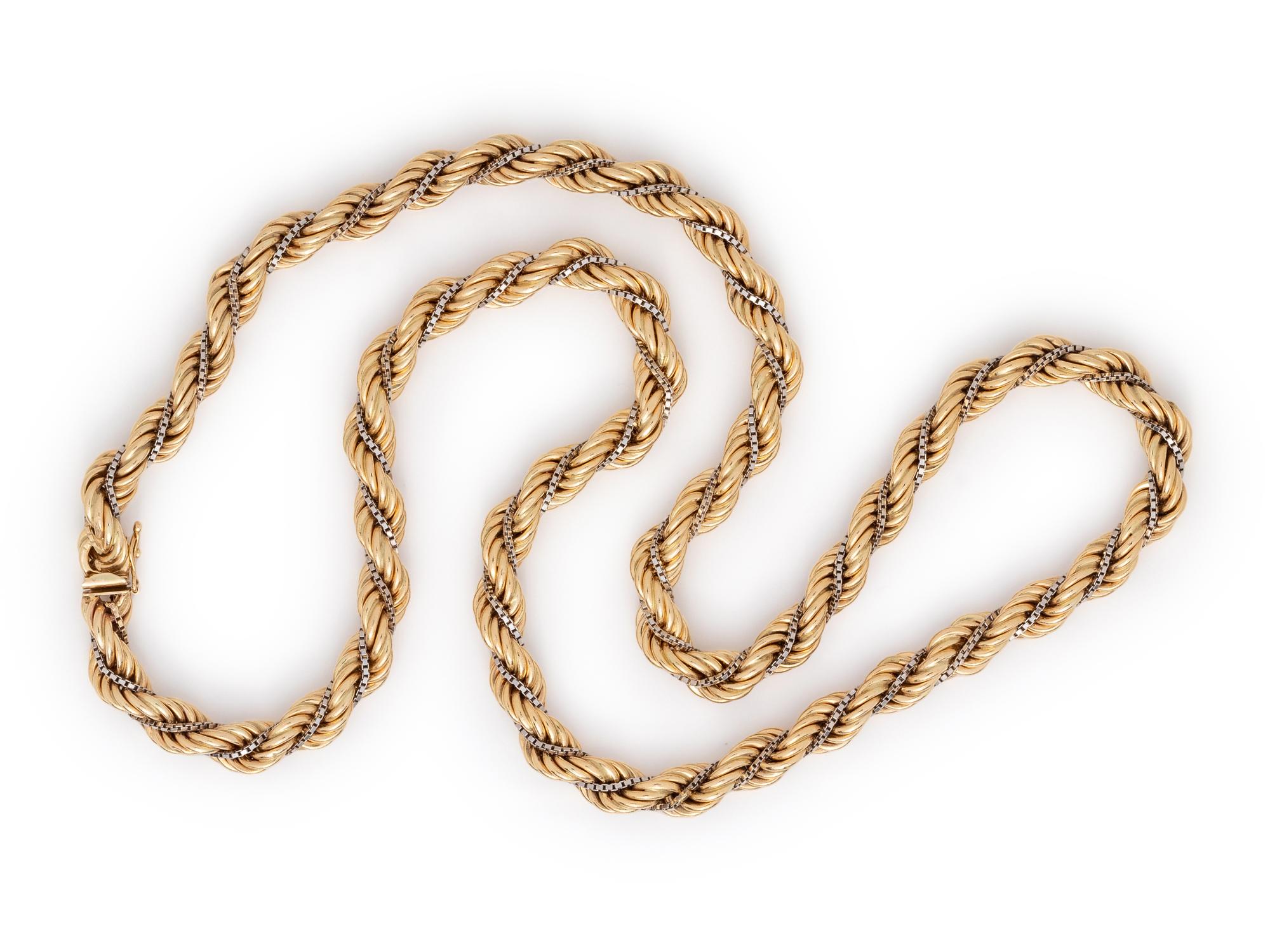 BICOLOR GOLD NECKLACE
