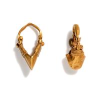 A Pair of Parthian Gold Earrings