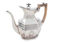 A Victorian Silver Coffee Pot — Walter & Charles Sissons, London, 1891