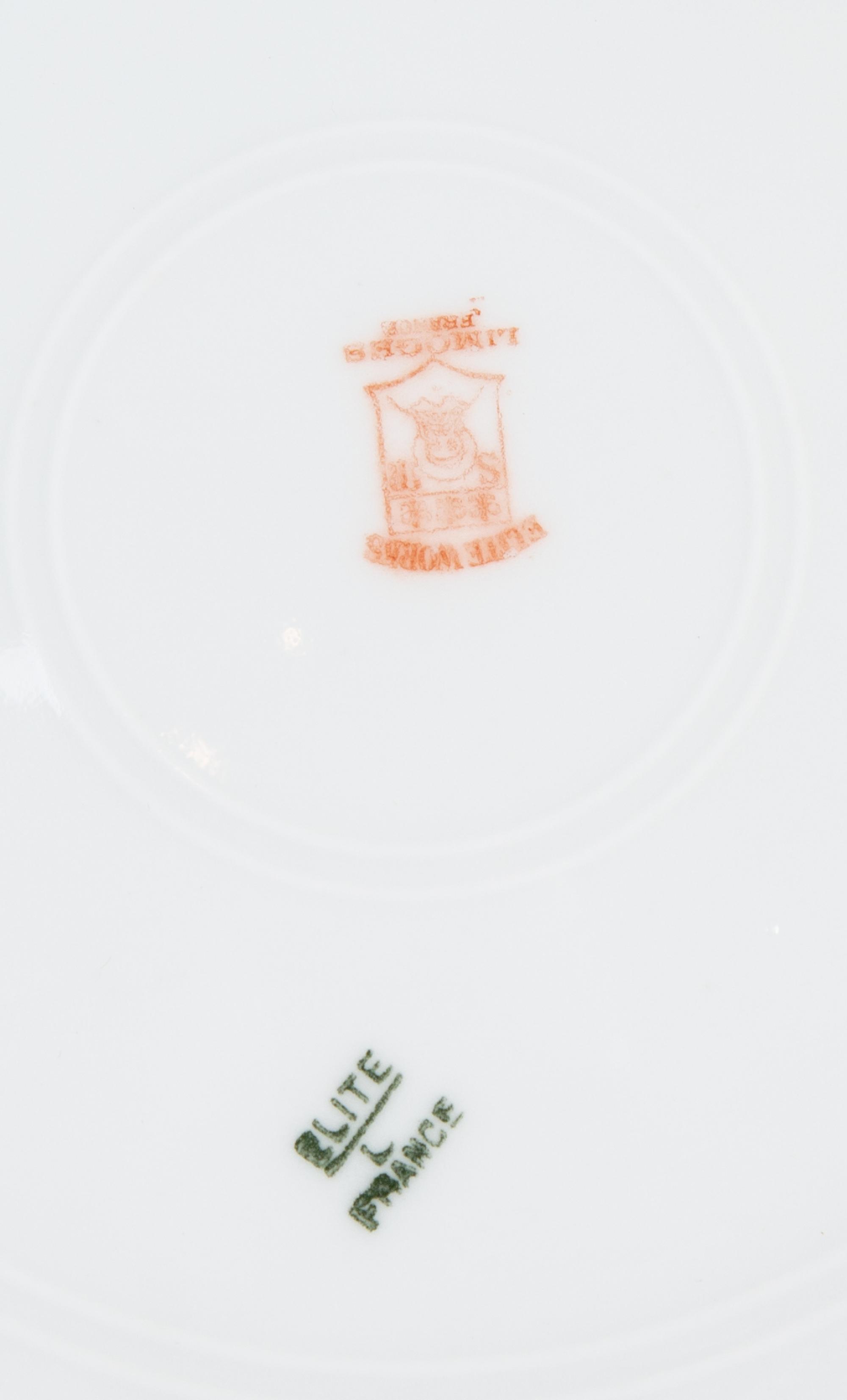 A Limoges Hand Painted Porcelain Fish Service — 19TH/20TH CENTURY