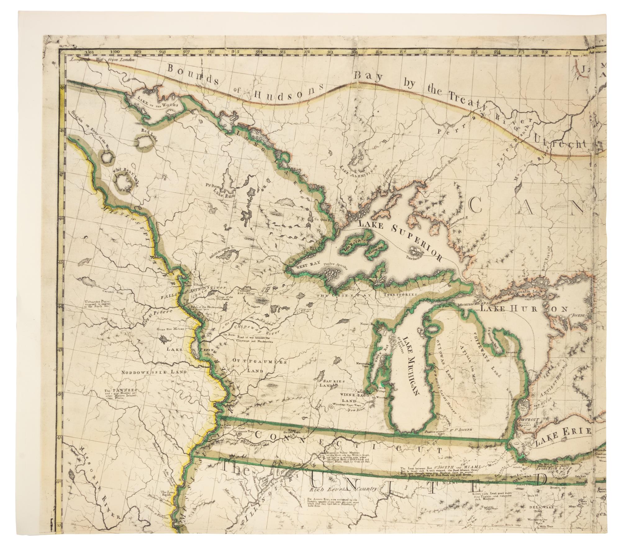 [FACSIMILE]. BUELL, Abel (1742-1822). A New and Accurate Map of the United States of America. Newark: N.J. Historical Society, 1963.