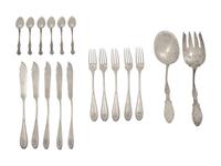 A German Silver Fish Service